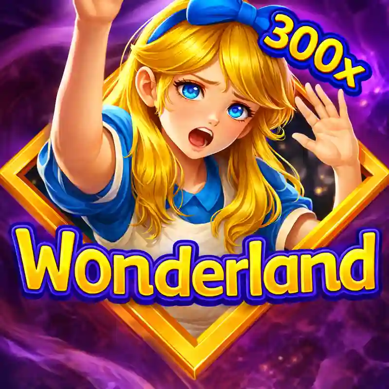 Wonderland casino game interface and fantasy theme